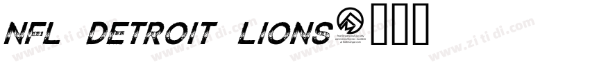 NFL Detroit Lions字体转换